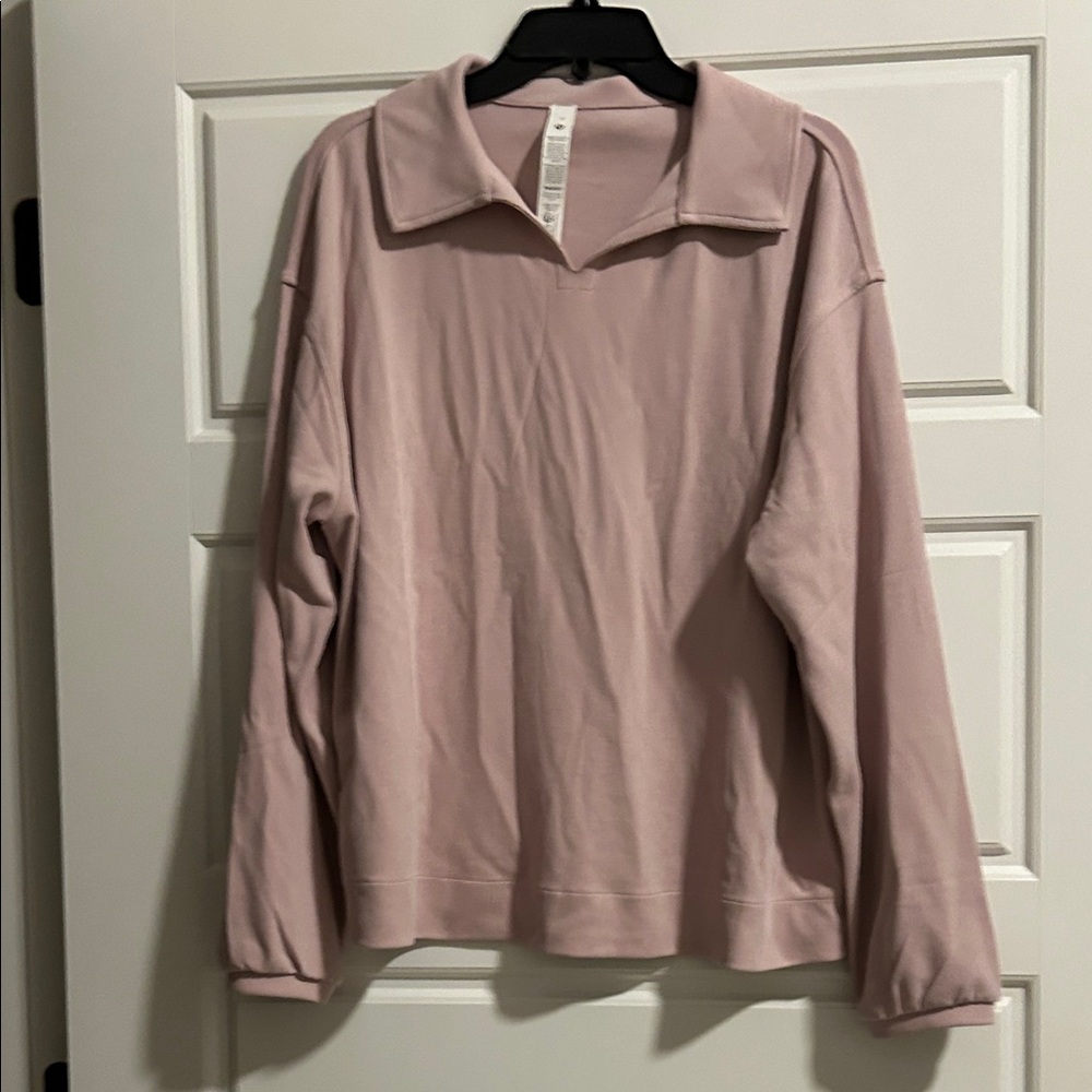Lululemon Athletica Soft Pink Polo Shirt